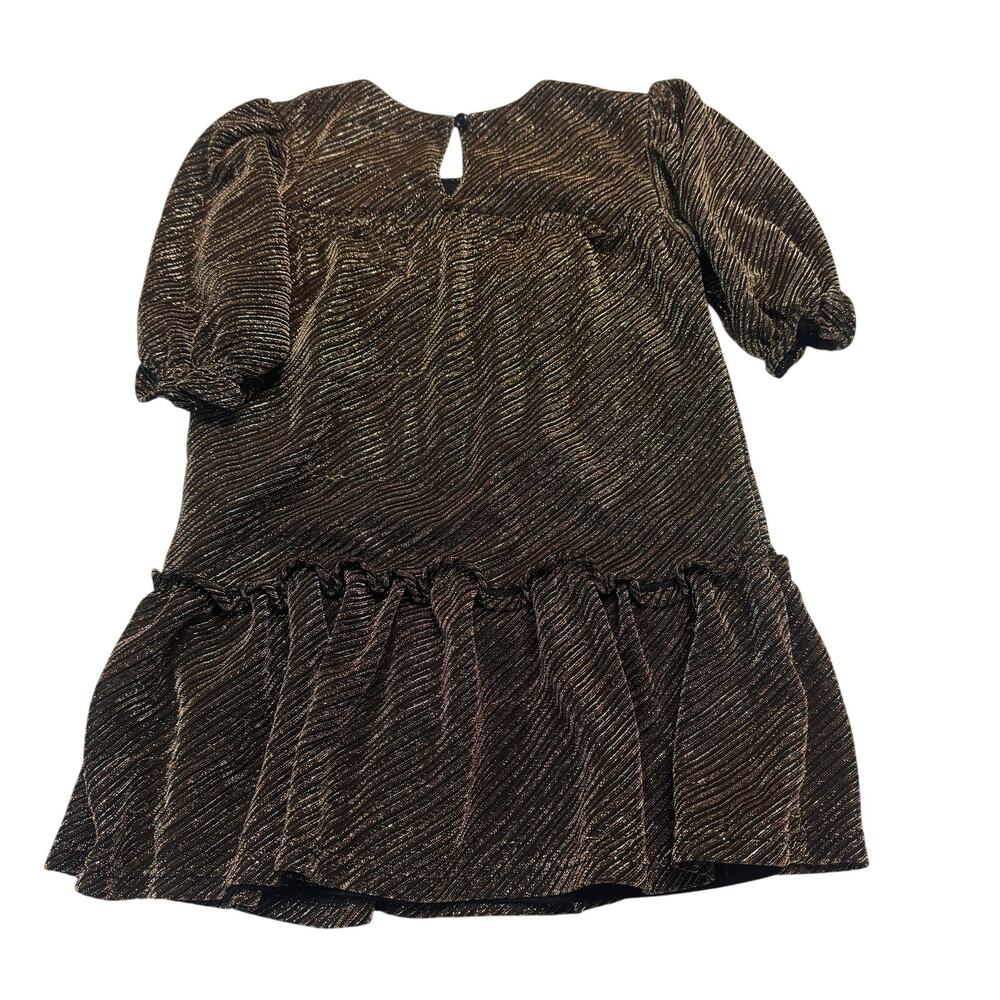 Wonder Nation Girl XS (4-5) Gold/Black Party Dress - Picture 5 of 5